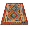 Hand Knotted Afghan Style Kilim 2' 10" x 3' 4" ft / 87 x 101 cm - No. P35751