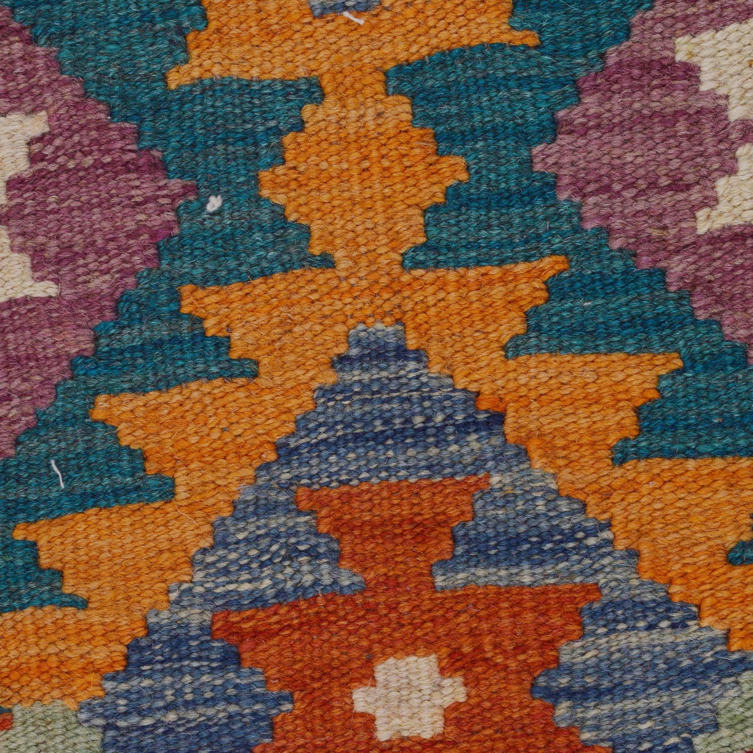 Hand Woven Wool Kelim 2' 9" x 4' 3" ft / 85 x 130 cm - No. P35752