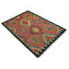 Handmade Turkish Design Wool Kilim 2' 5" x 3' 10" ft / 73 x 117 cm - No. P35753