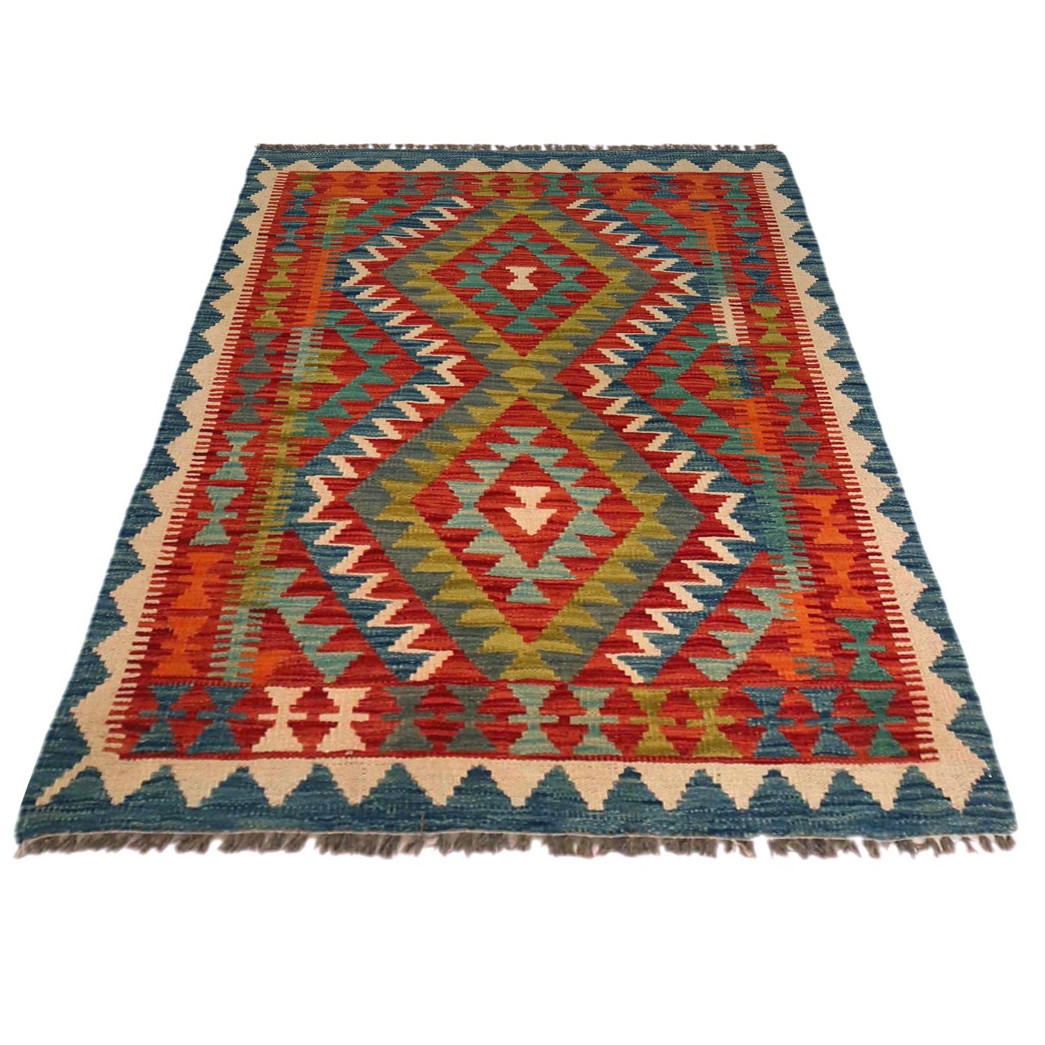 Small Size Chobi Kilim 3' 1" x 4' 2" ft / 95 x 127 cm - No. P35754