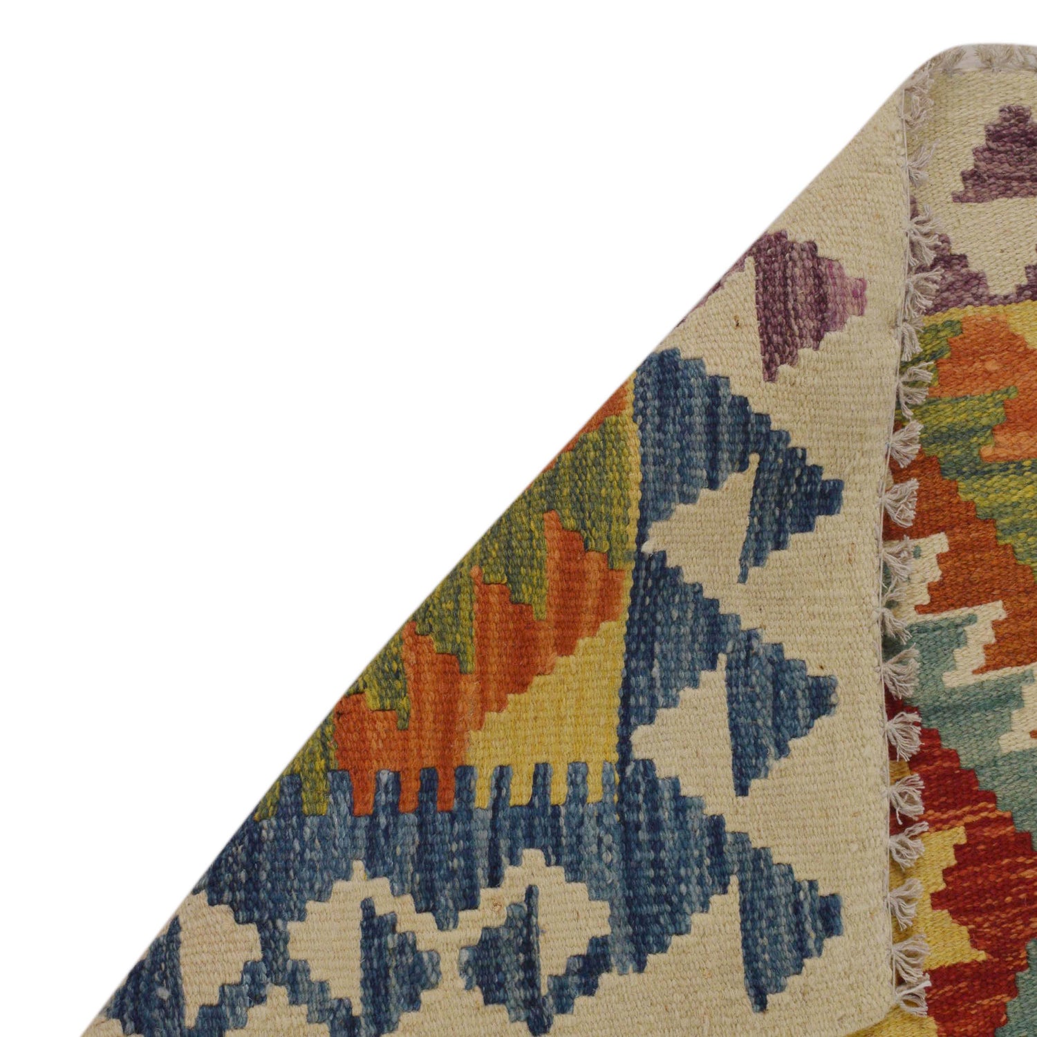 Handmade Afghan Vegetable Kilim 2' 5" x 4' 0" ft / 73 x 122 cm - No. P35756