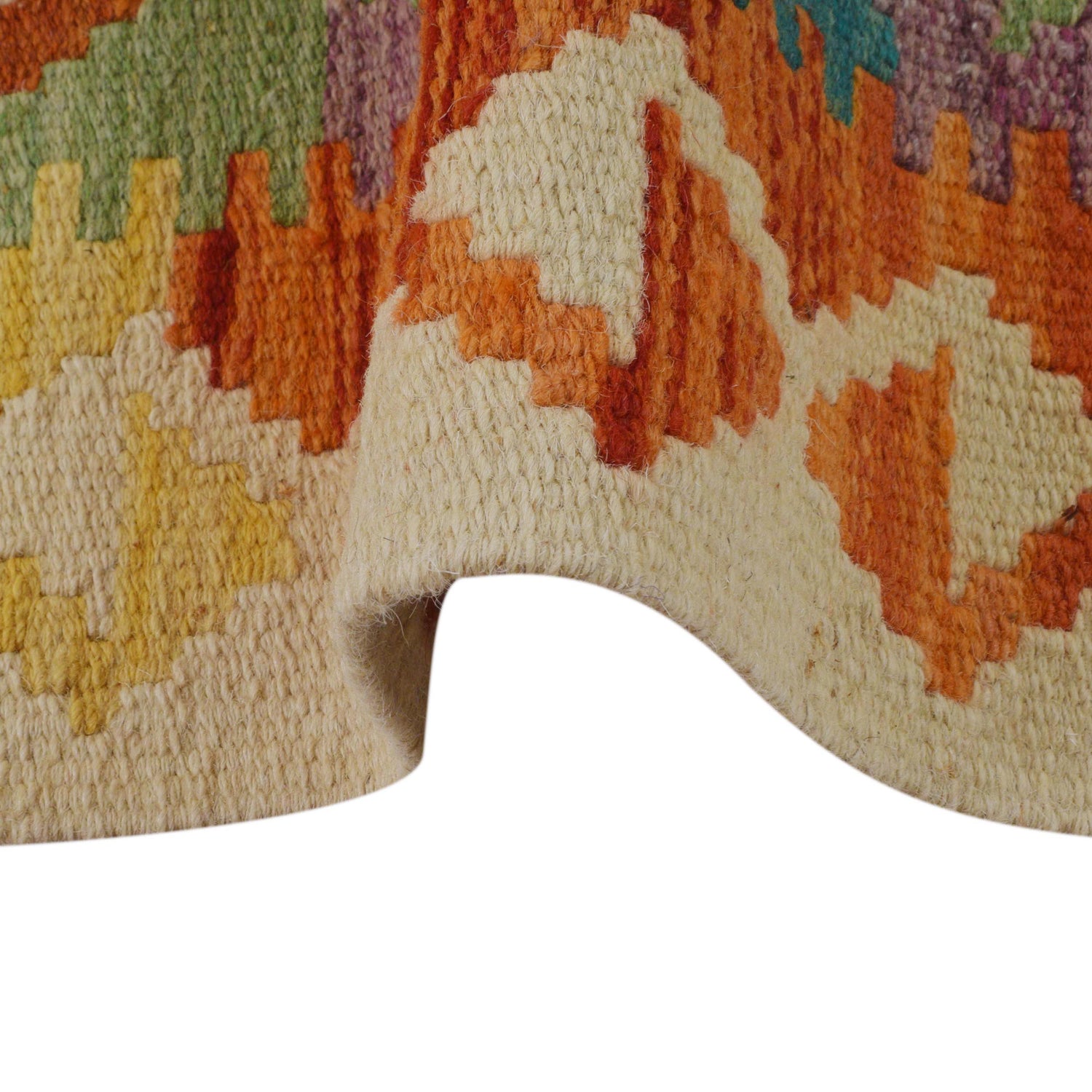 Handmade Afghan Vegetable Kilim 2' 5" x 4' 0" ft / 73 x 122 cm - No. P35756