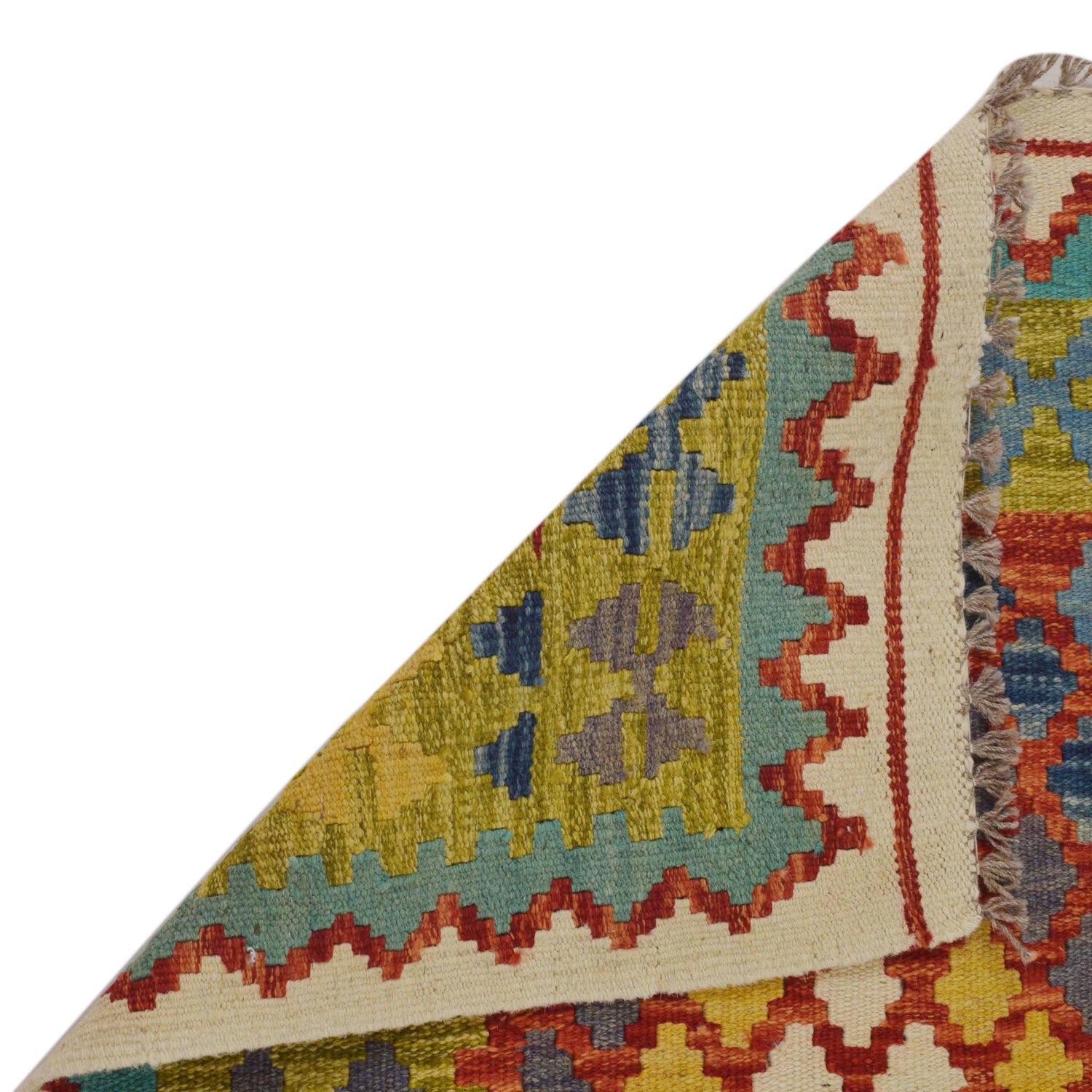 Hand Made Afghan Kilim 2' 8" x 3' 10" ft / 81 x 116 cm - No. P35757