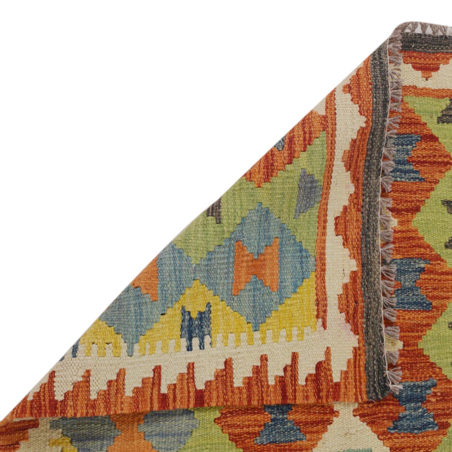 Handmade Vegetable Kelim 2' 8" x 4' 0" ft / 82 x 123 cm - No. P35760