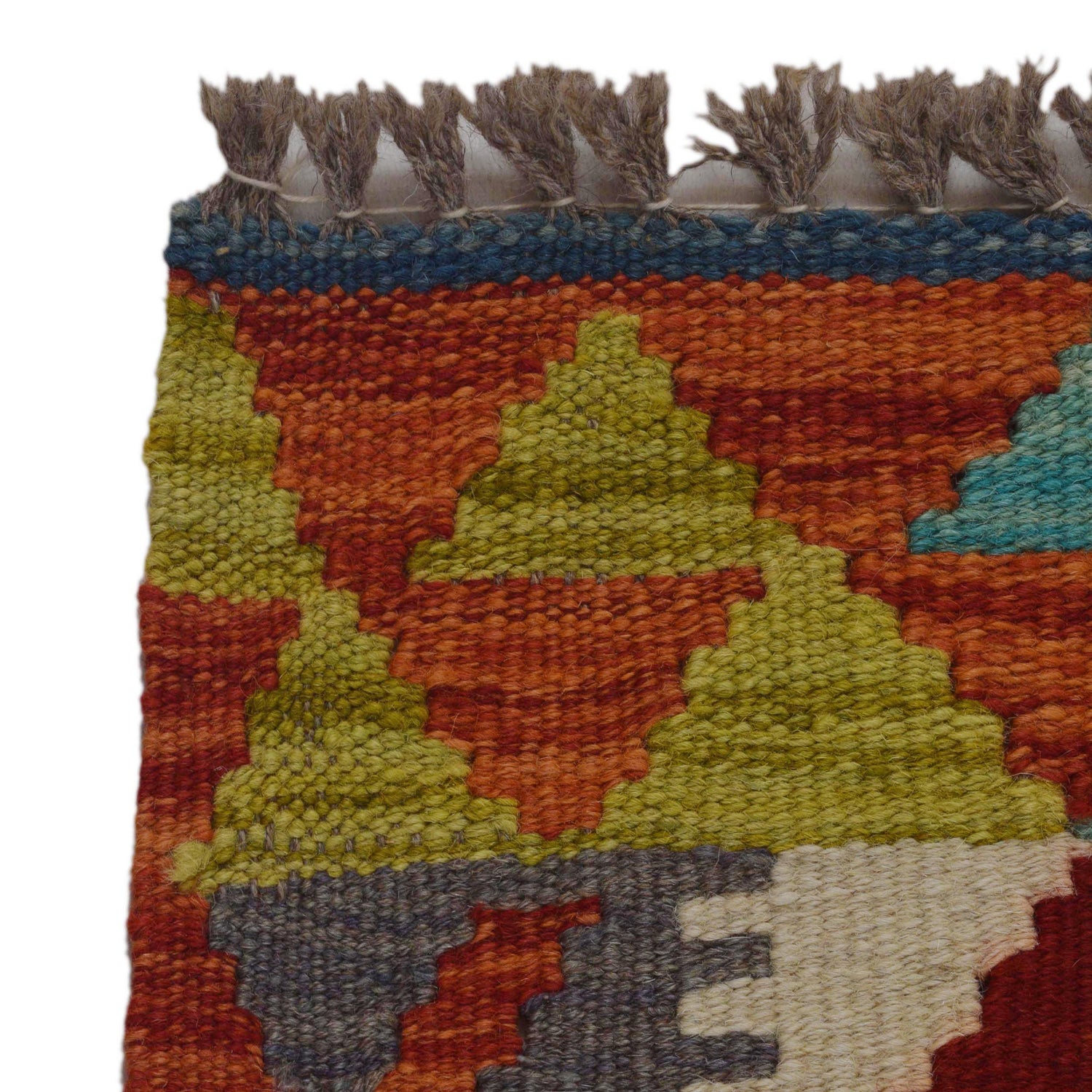 Handmade Afghan Vegetable Kilim 2' 9" x 4' 0" ft / 83 x 123 cm - No. P35766