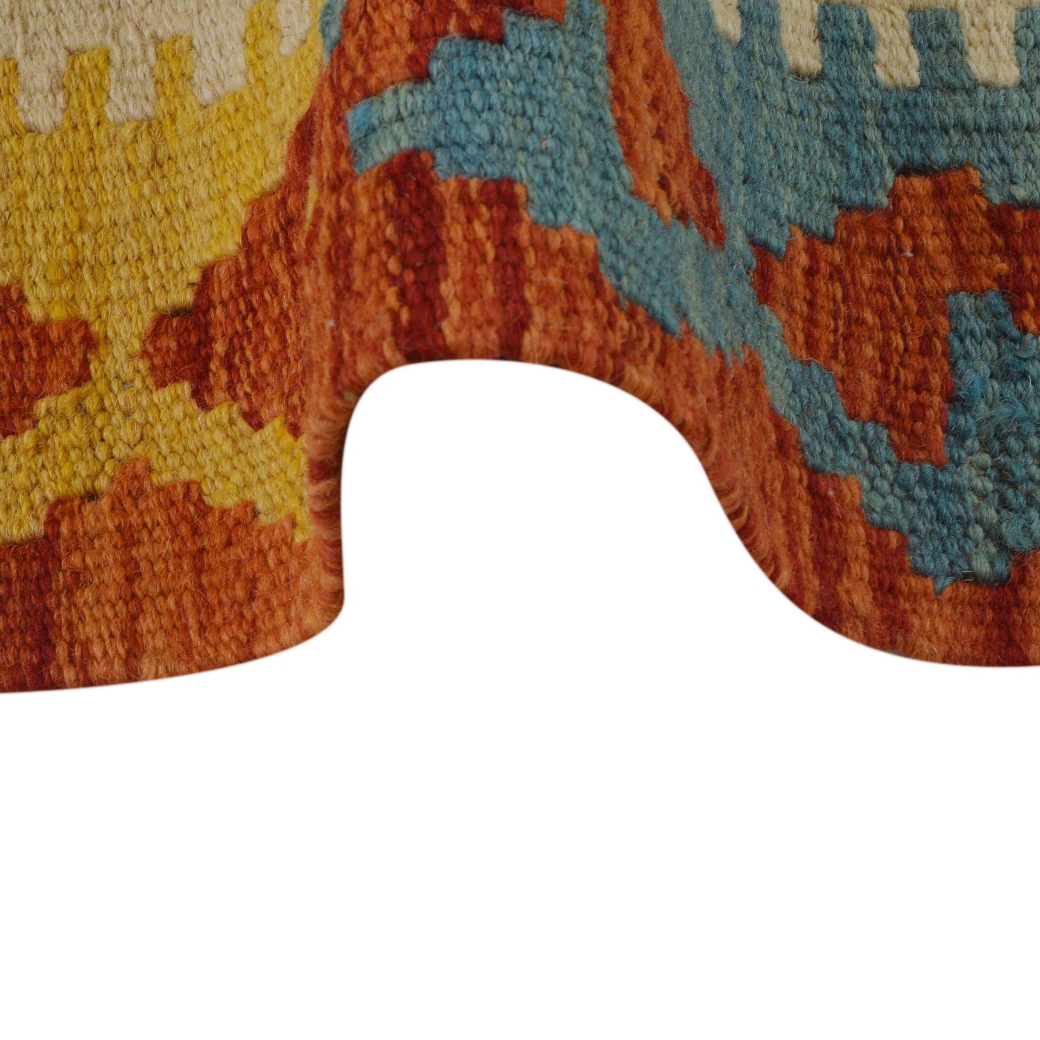 Handmade Afghan Vegetable Kilim 2' 9" x 4' 0" ft / 83 x 123 cm - No. P35766