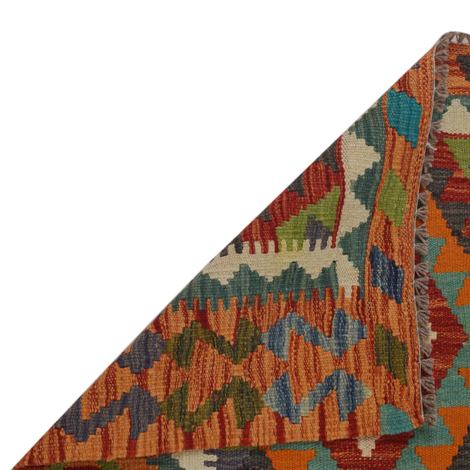 Hand Made Afghan Kilim 2' 9" x 4' 2" ft / 83 x 127 cm - No. P35767