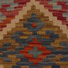 Multi Color ful Flat-Weave Wool Kilim 2' 7" x 4' 2" ft / 80 x 126 cm - No. P35768