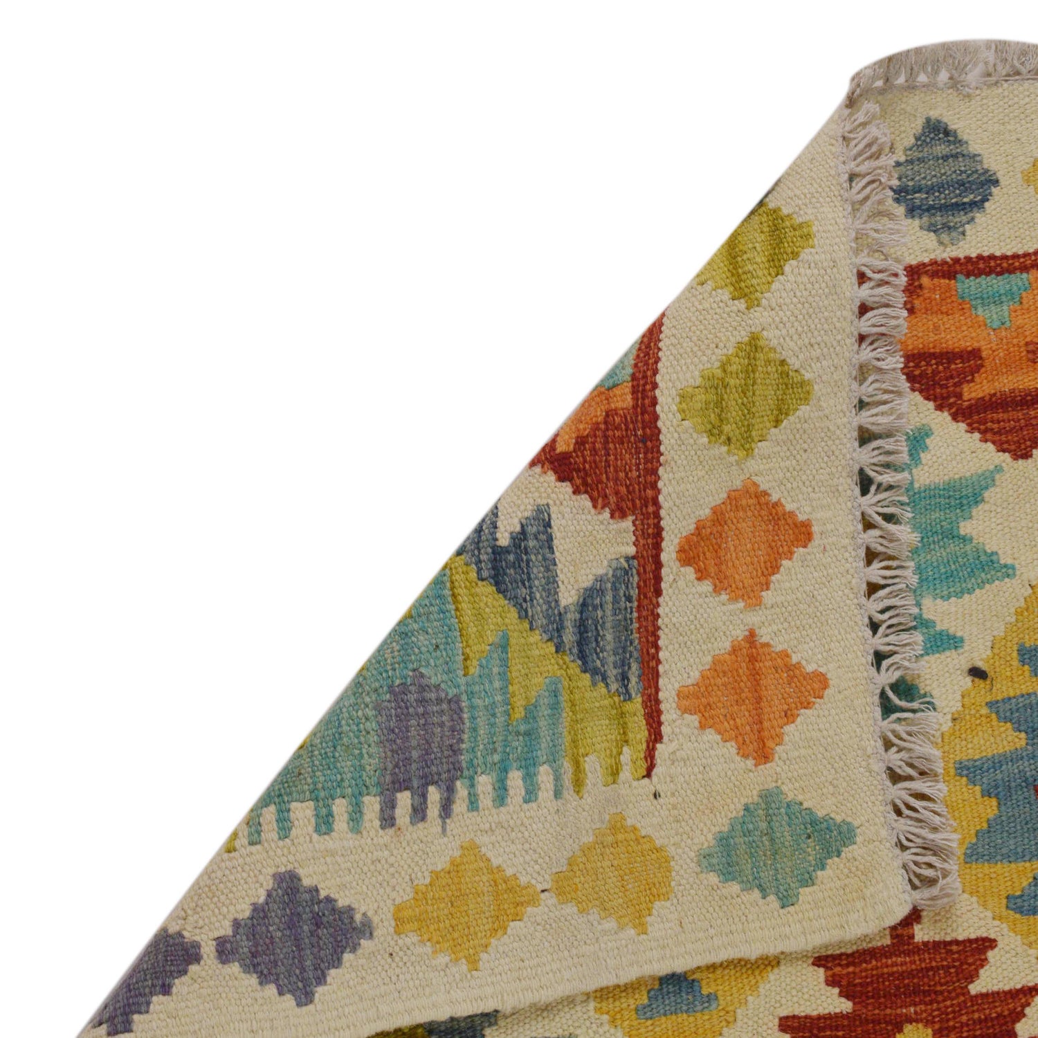 Handmade Vegetable Kilim 2' 7" x 3' 10" ft / 79 x 117 cm - No. P35769