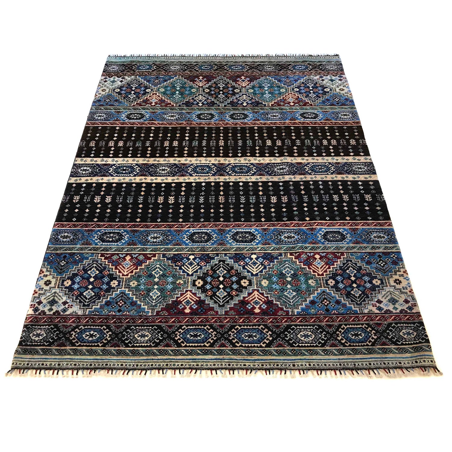 Persian Design Gabbeh Rug 6' 7" x 9' 11" ft / 200 x 302 cm - No. P35827