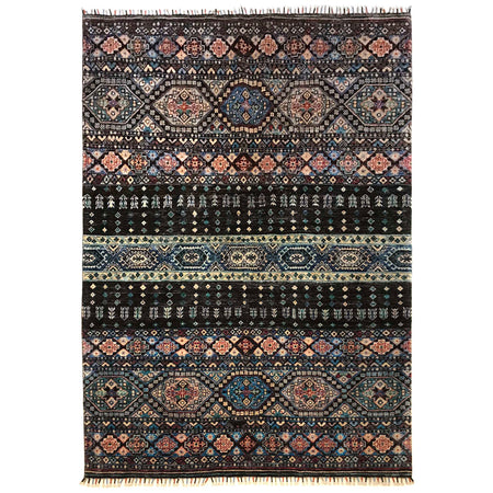 Modern Gabbeh Area Rug 5' 7" x 8' 2" ft / 169 x 248 cm - No. P35829