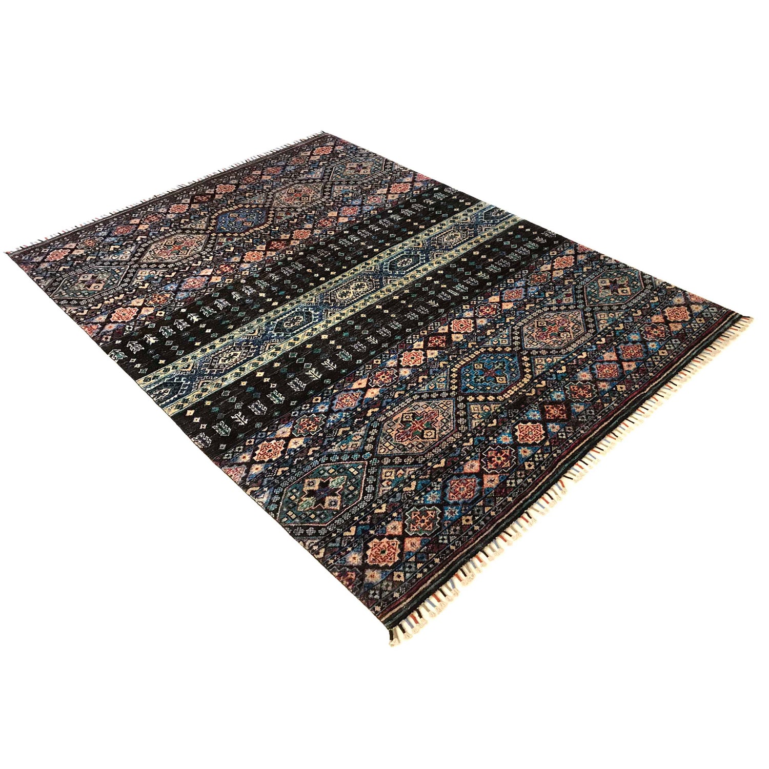 Modern Gabbeh Area Rug 5' 7" x 8' 2" ft / 169 x 248 cm - No. P35829
