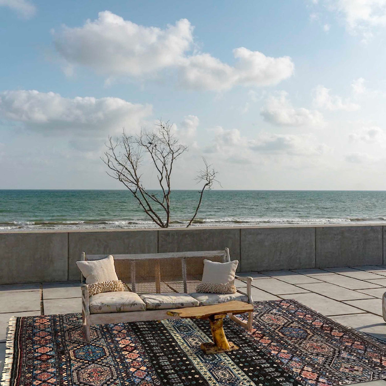 Modern Gabbeh Area Rug 5' 7" x 8' 2" ft / 169 x 248 cm - No. P35829