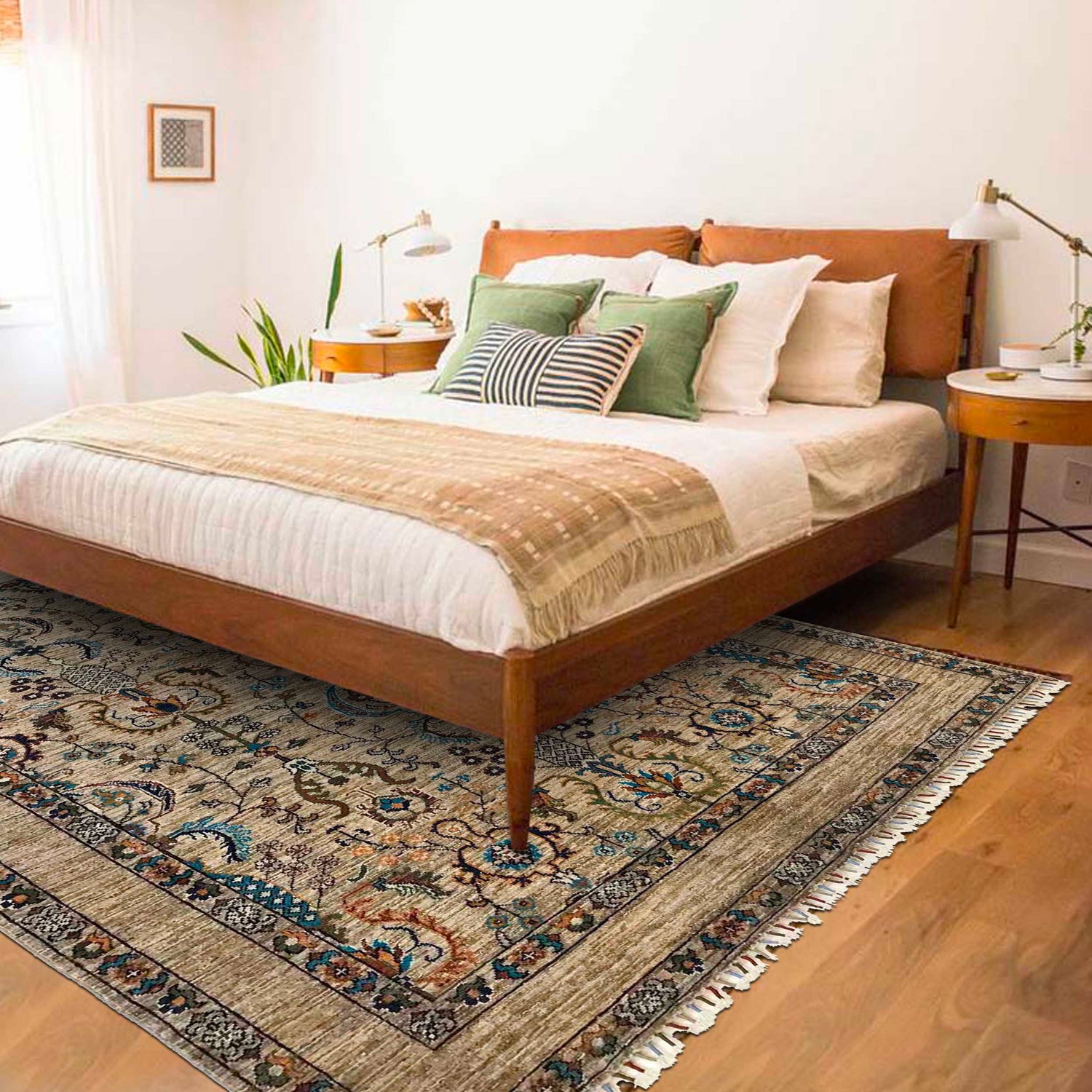 Hand Knotted Sultani Modern Rug 5' 8" x 7' 9" ft / 173 x 237 cm - No. P35833