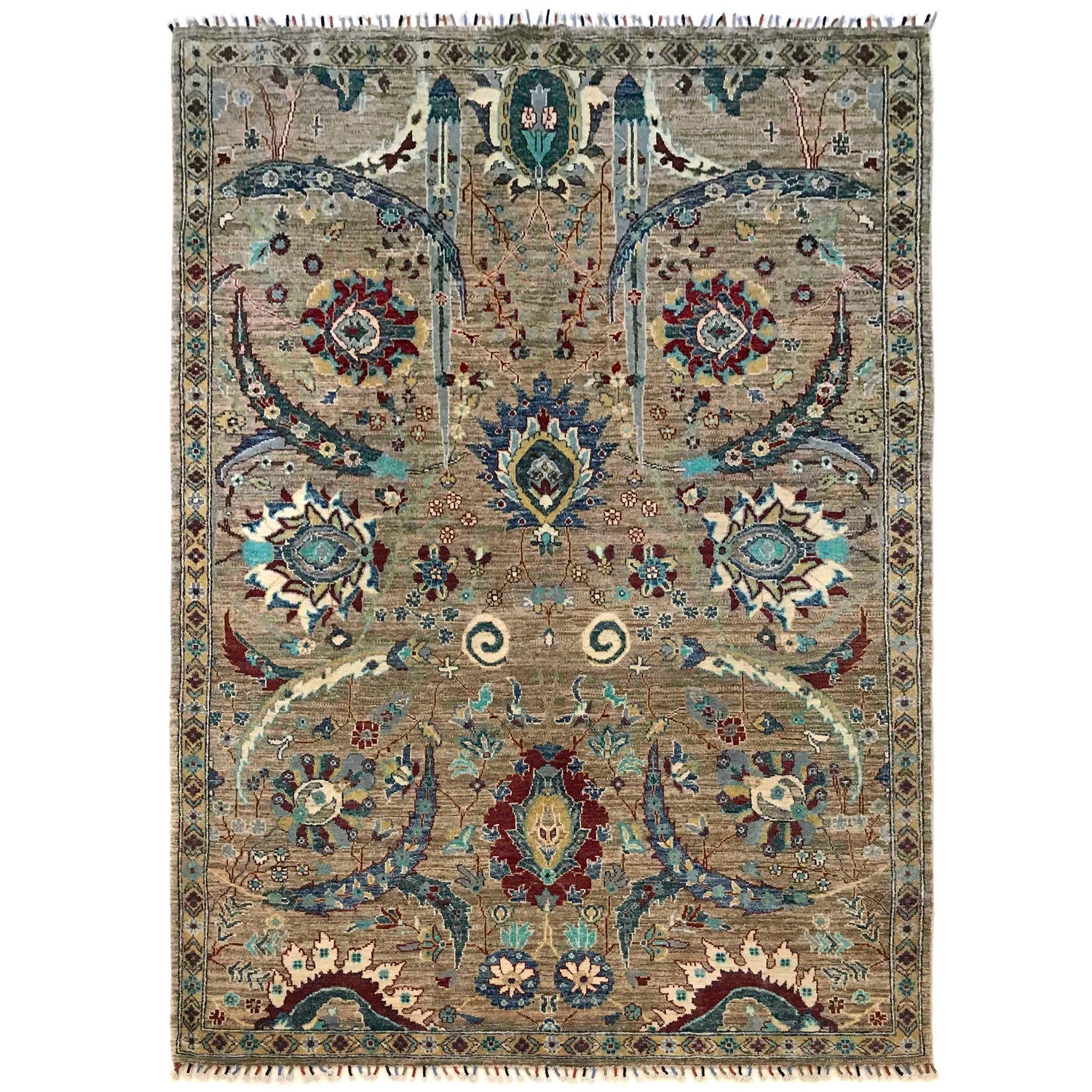 Hand knotted Contemporary Style Sultani Rug 5' 7" x 7' 9" ft / 171 x 237 cm - No. P35834