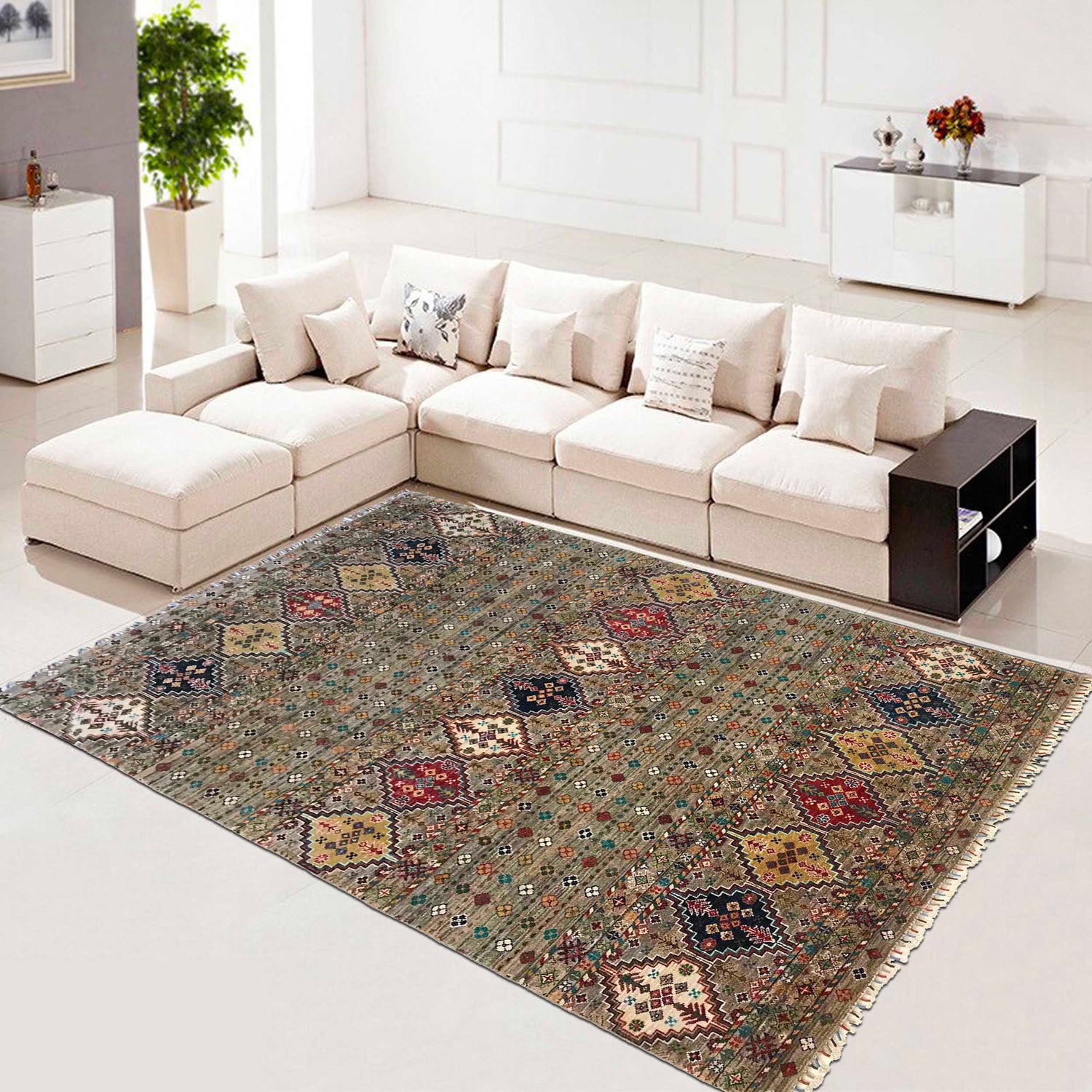 Contemporary Gabbeh Rug 5' 7" x 8' 10" ft / 170 x 268 cm - No. P35835