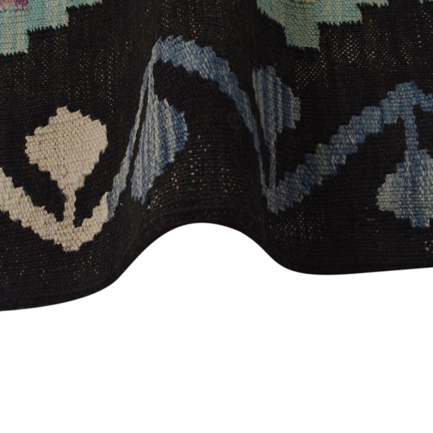 Handmade Turkish Design Wool Kilim 4' 11" x 6' 8" ft / 149 x 204 cm - No. P35840