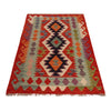 Hand Knotted Afghan Style Kilim 2' 6" x 4' 2" ft / 77 x 126 cm - No. P35845