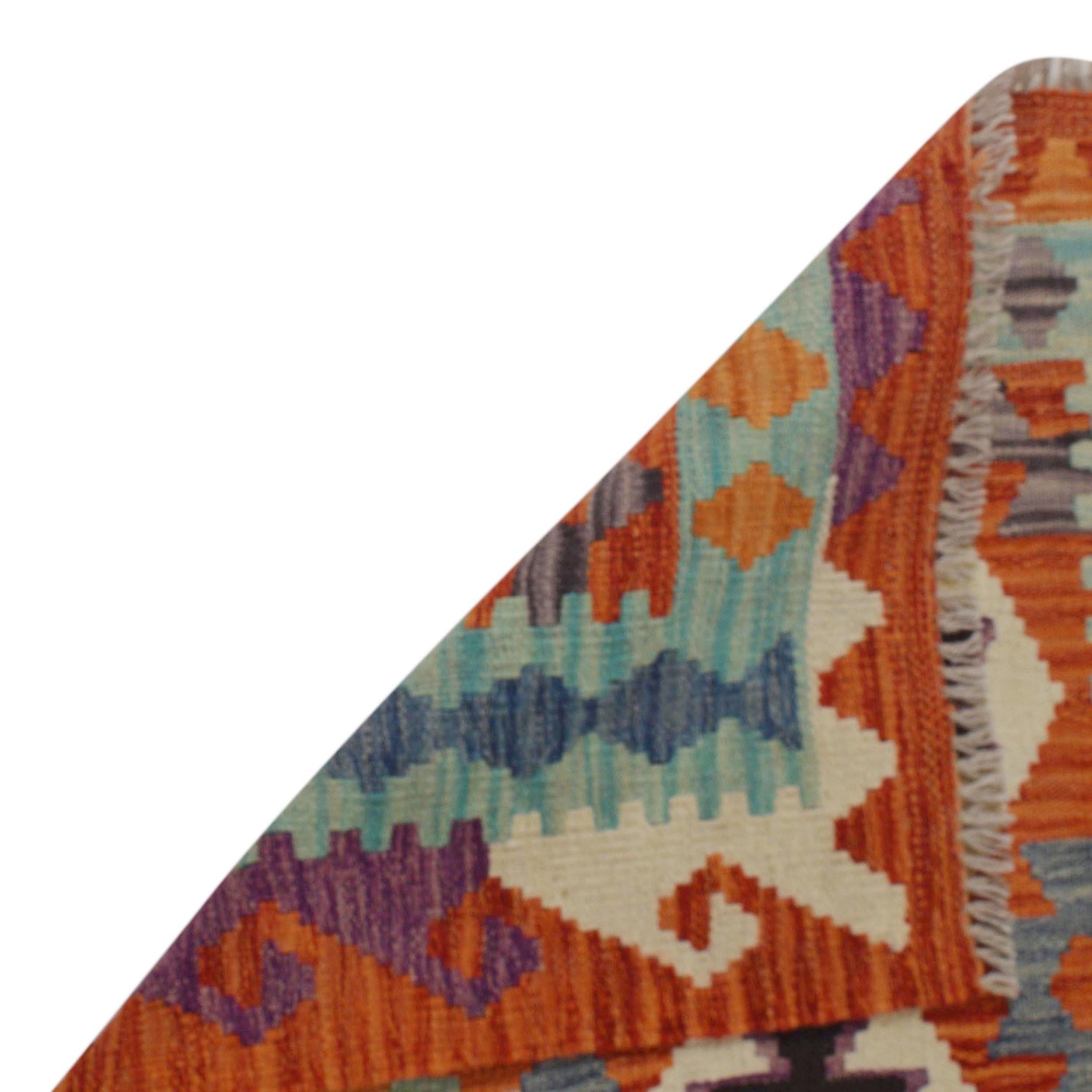 Hand Knotted Afghan Style Kilim 2' 6" x 4' 2" ft / 77 x 126 cm - No. P35845