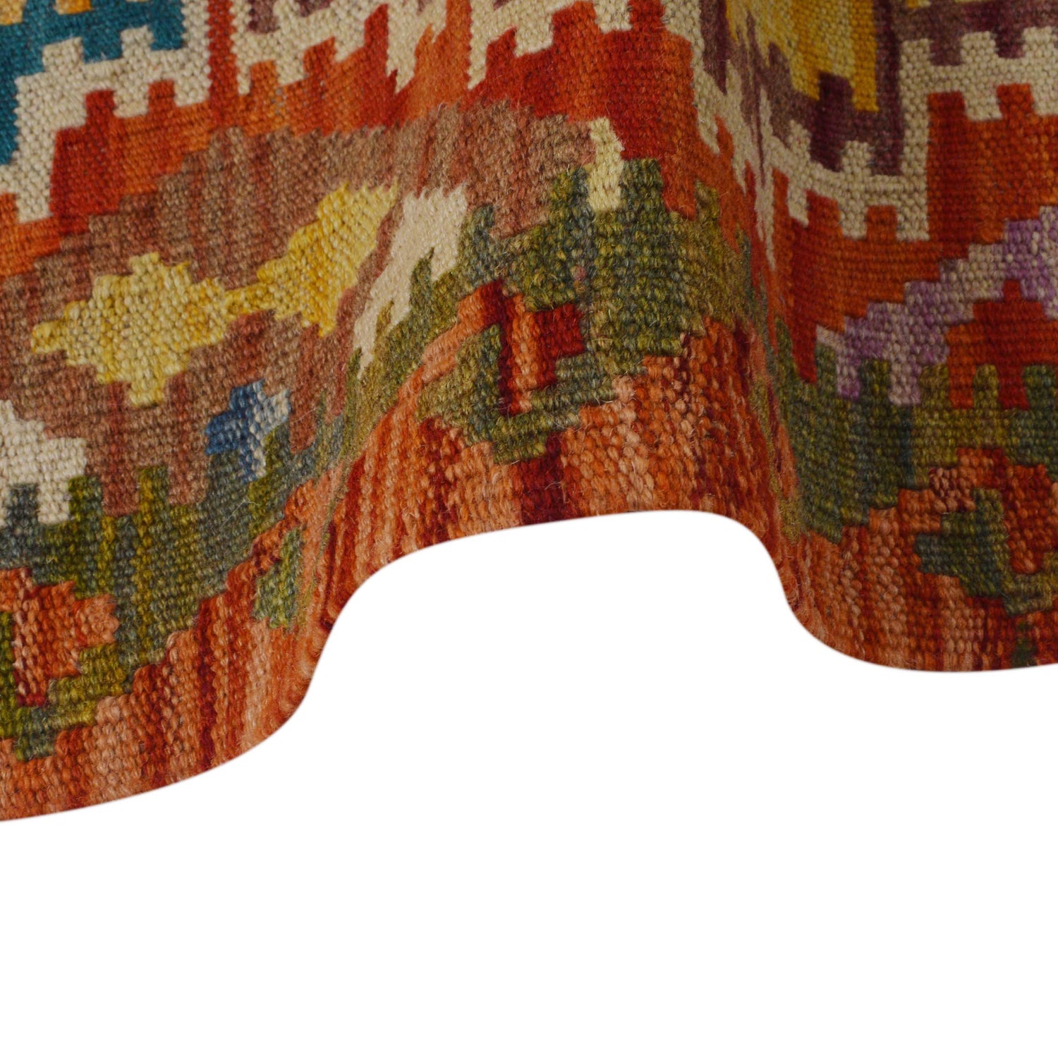 Hand Woven Wool Kelim 2' 7" x 4' 0" ft / 80 x 122 cm - No. P35846