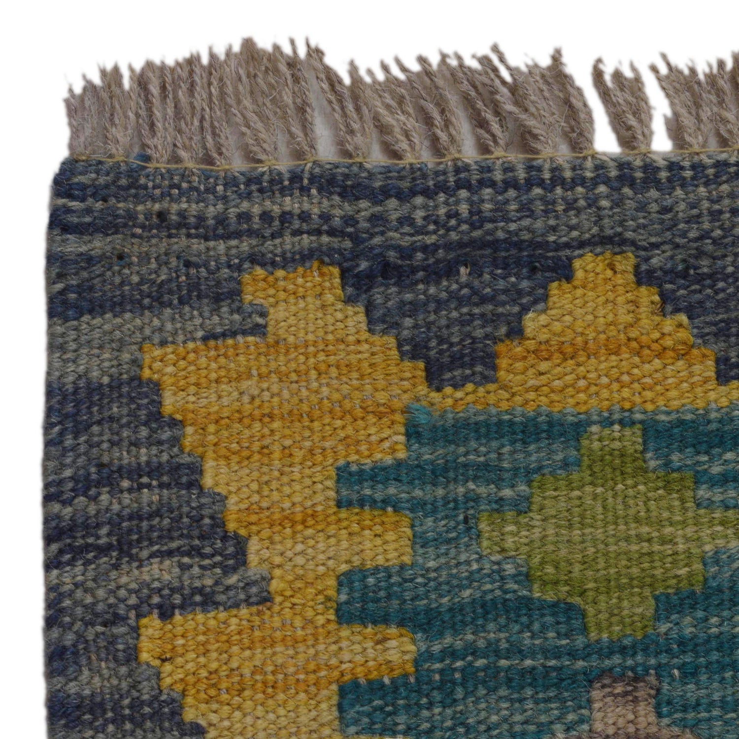 Handmade Turkish Design Wool Kilim 2' 6" x 4' 1" ft / 76 x 124 cm - No. P35847