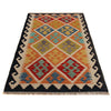 Handmade Afghan Vegetable Kilim 2' 11" x 4' 6" ft / 89 x 136 cm - No. P35850