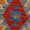 Multi Color ful Flat-Weave Wool Kilim 2' 9" x 4' 4" ft / 84 x 133 cm - No. P35852
