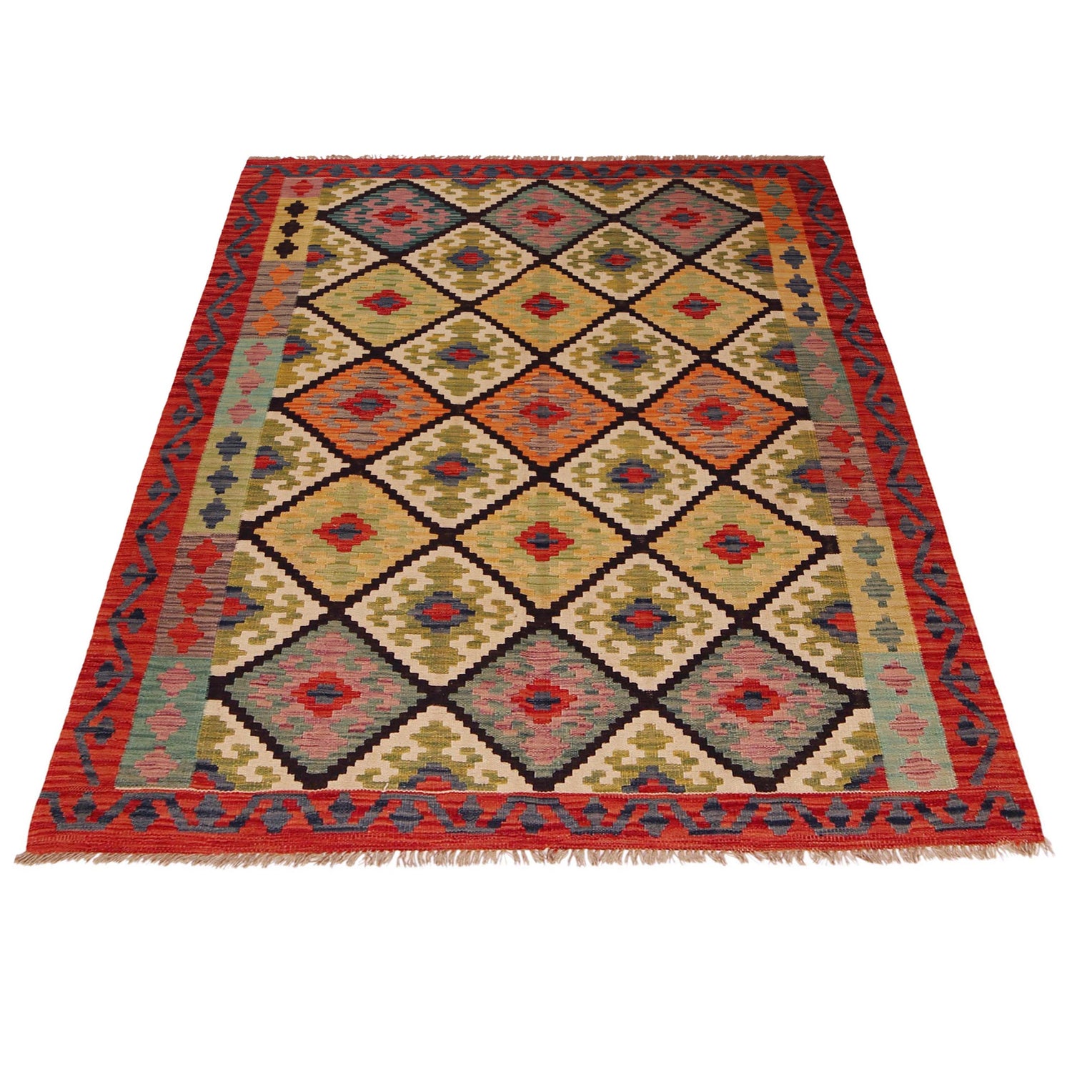 Medium Size Chobi Kilim 5' 0" x 6' 10" ft / 152 x 209 cm - No. P35854
