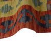 Multi Color ful Flat-Weave Wool Kilim 5' 0" x 6' 10" ft / 152 x 209 cm - No. P35854