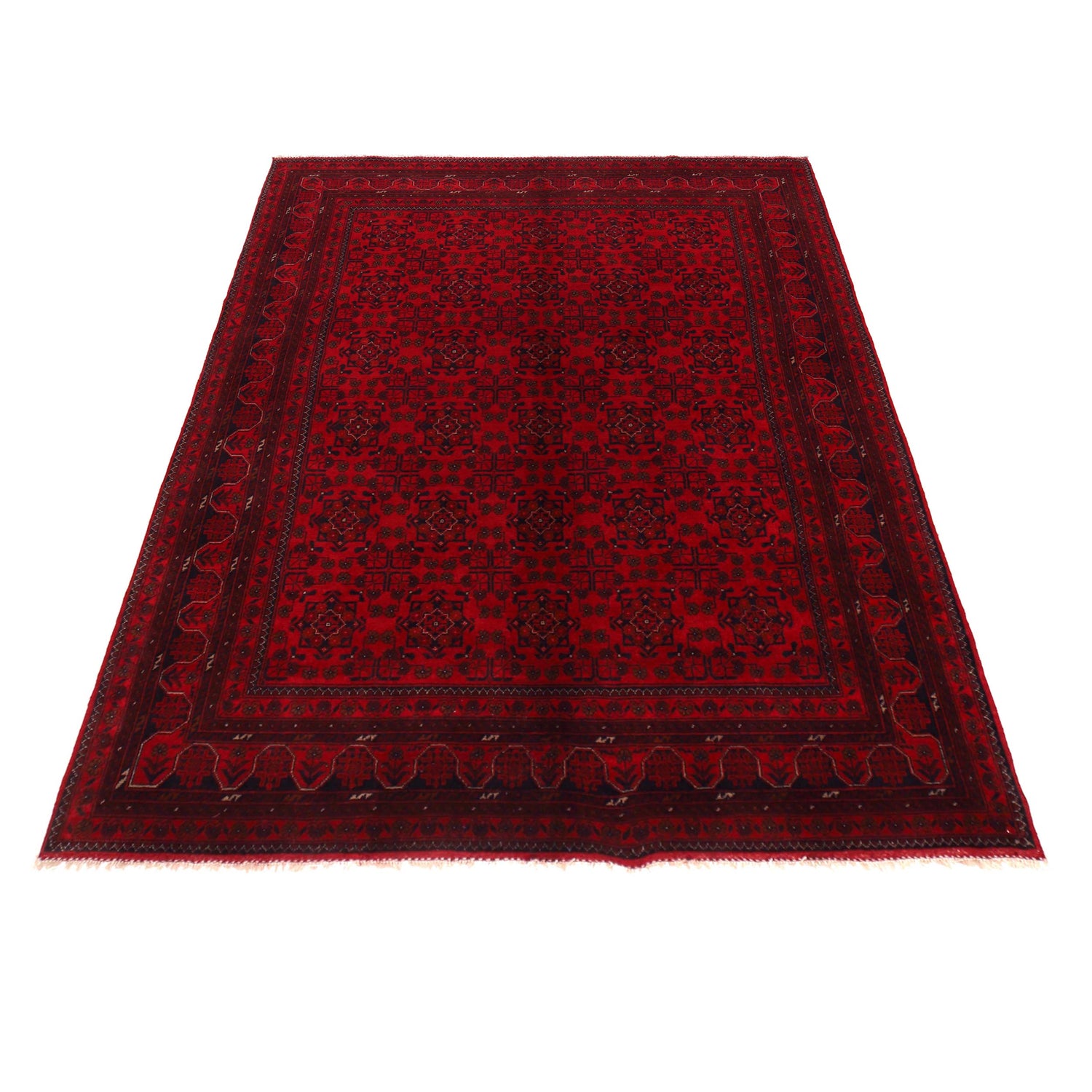 Red Color Khal Mohammadi Rug 6' 7" x 9' 9" ft / 200 x 296 cm - No. P35897