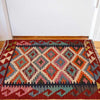 Hand Woven Wool Kelim 2' 2" x 2' 11" ft / 65 x 90 cm - No. P35954