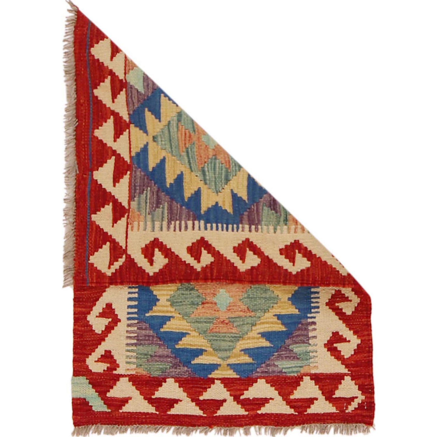 Small Size Chobi Kilim 2' 0" x 2' 11" ft / 60 x 88 cm - No. P36006