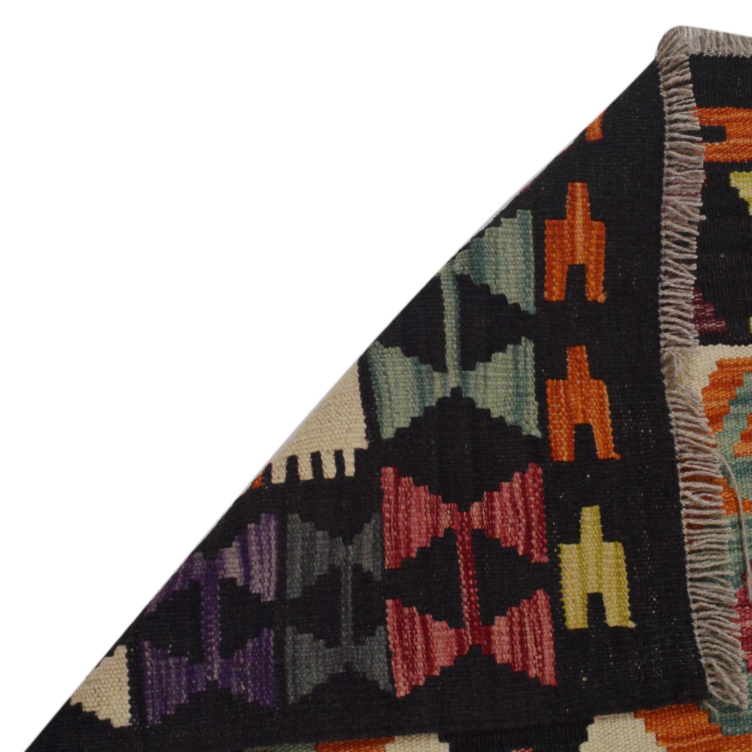 Handmade Vegetable Kelim 5' 1" x 6' 4" ft / 154 x 193 cm - No. P36103