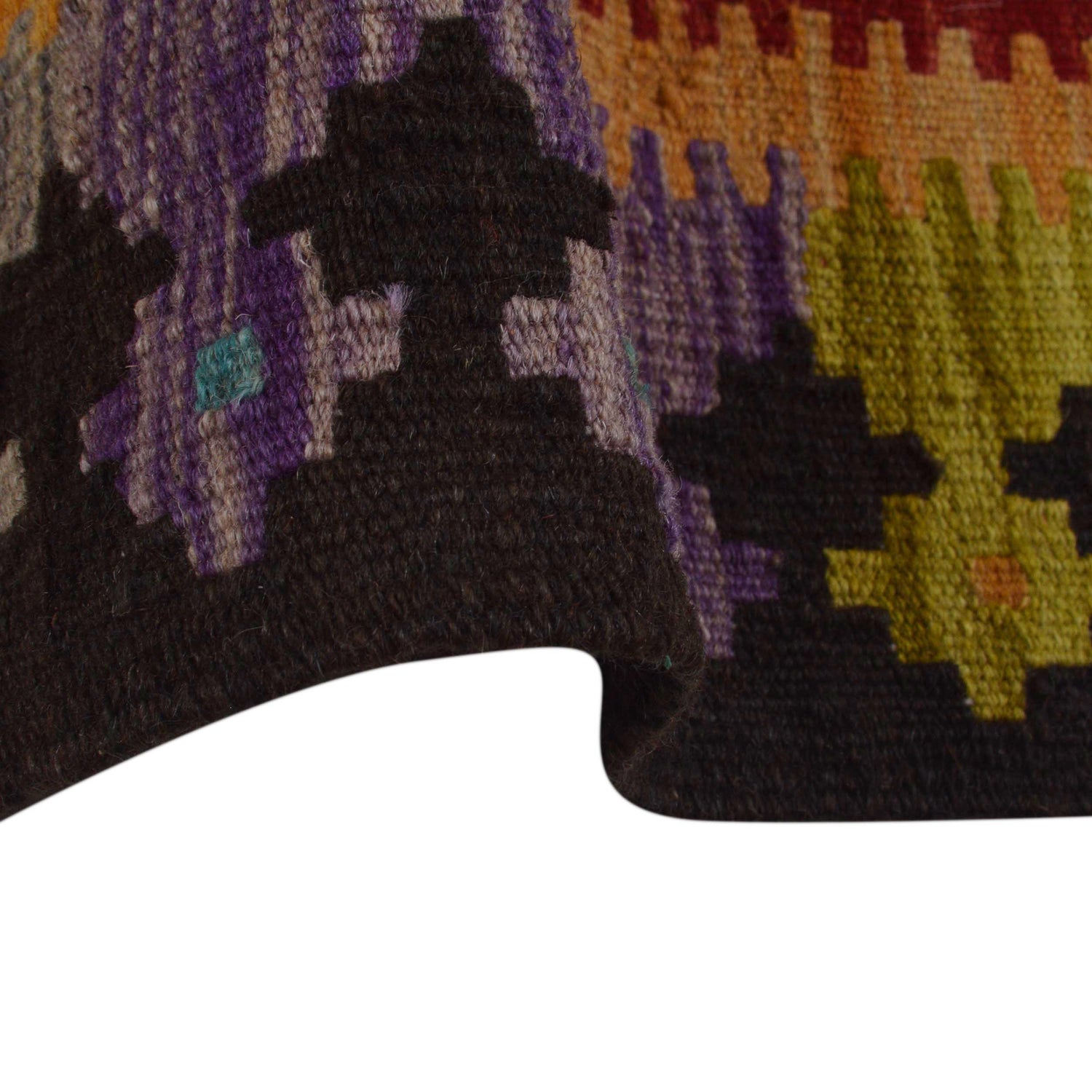 Handmade Vegetable Kilim 4' 2" x 6' 2" ft / 126 x 189 cm - No. P36127