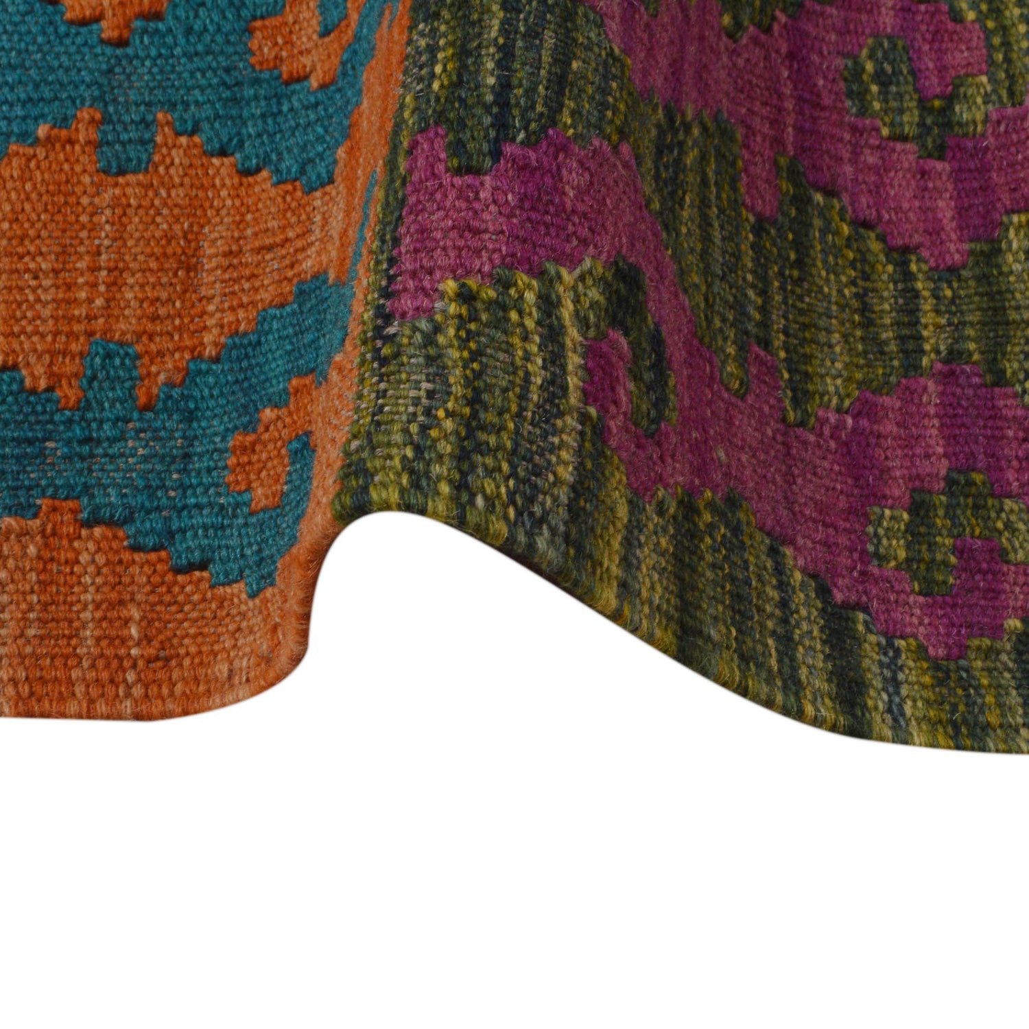 Handmade Vegetable Kilim 5' 8" x 8' 1" ft / 172 x 247 cm - No. P36146