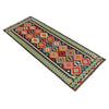Hand Woven Wool Kelim Runner 3' 1" x 9' 8" ft / 93 x 294 cm - No. P36168