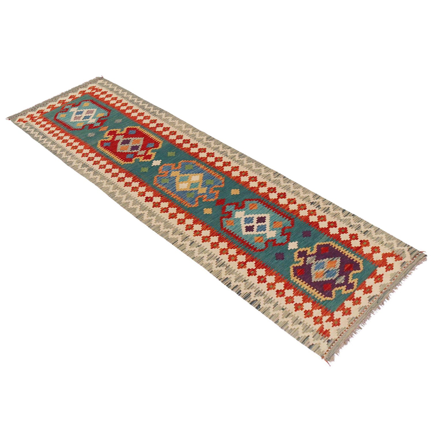 Long Chobi Kilim Runner 2' 8" x 9' 10" ft / 81 x 300 cm - No. P36171
