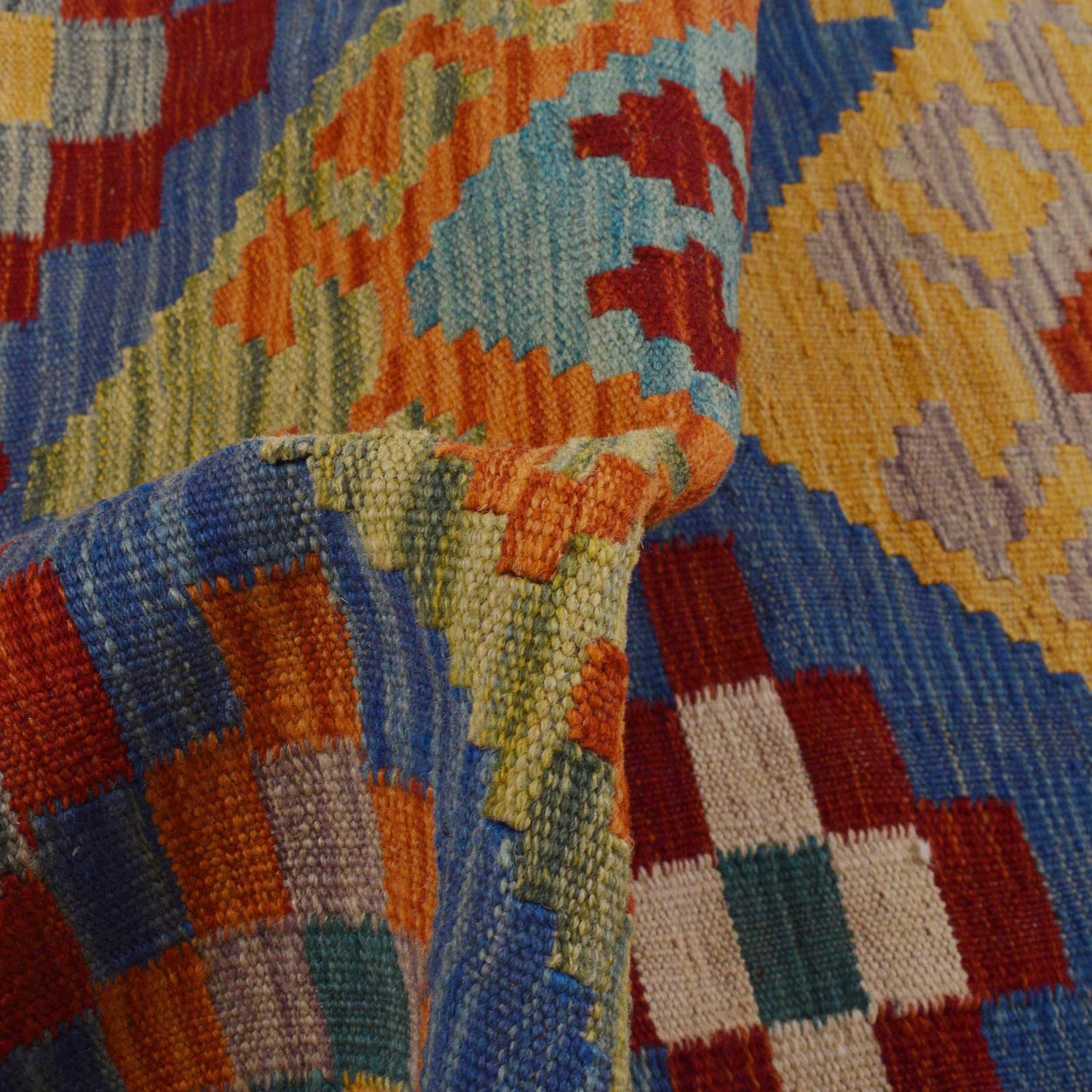 Handmade Vegetable Kelim Runner 2' 7" x 6' 5" ft / 80 x 195 cm - No. P36178