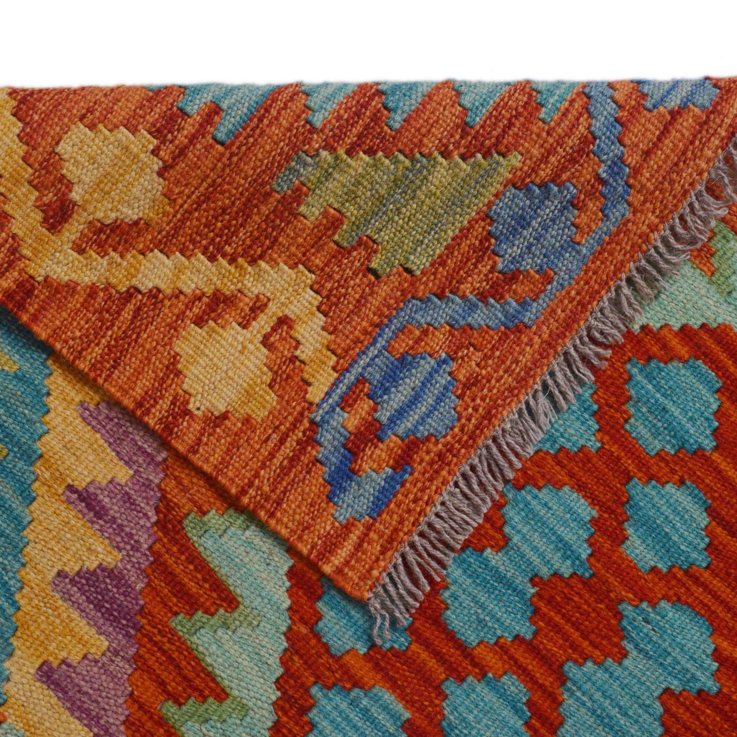Hand Made Afghan Kilim Runner 2' 9" x 8' 5" ft / 85 x 256 cm - No. P36183