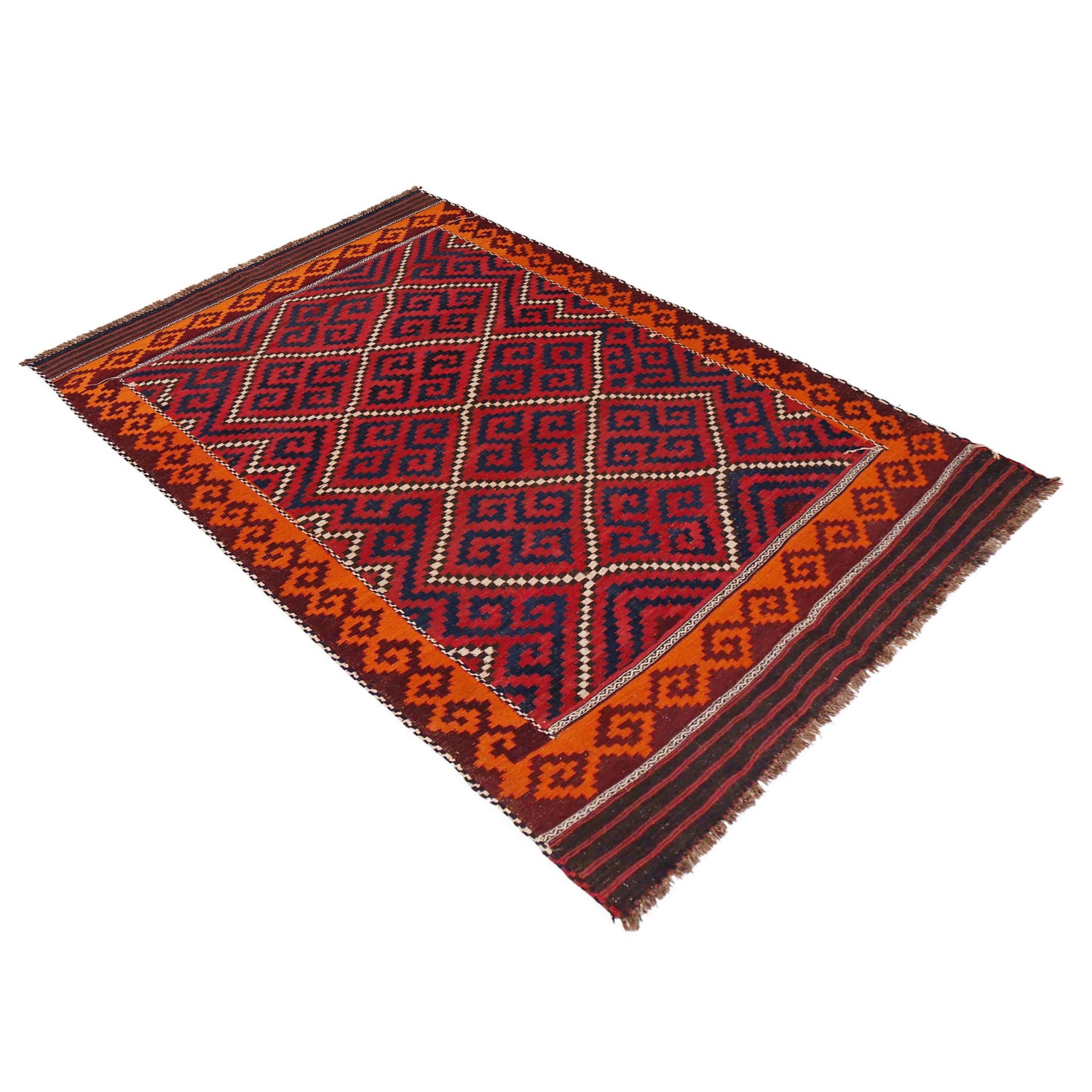 Afghan Vintage Kilim 5' 9" x 9' 8" ft / 175 x 294 cm - No. P36186
