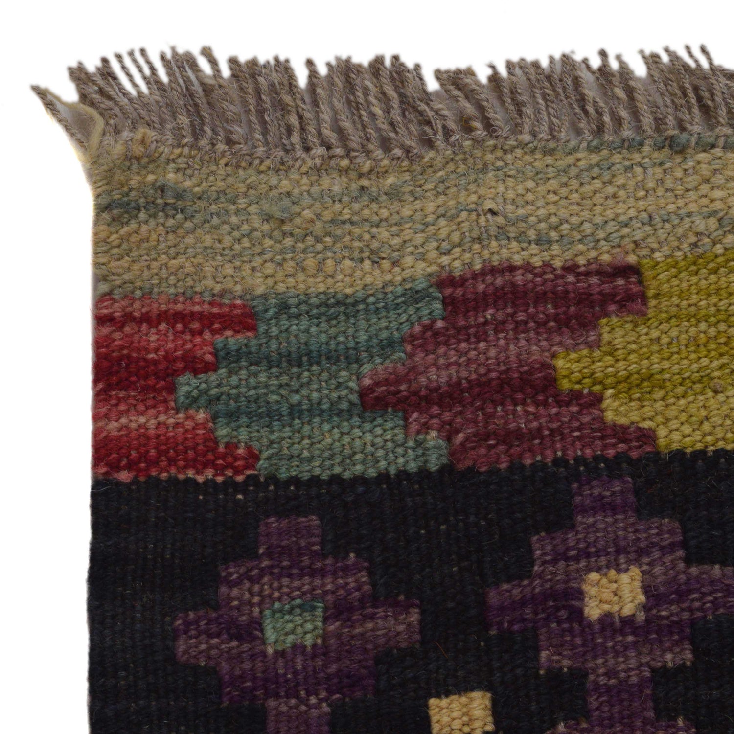 Hand Woven Wool Kelim 2' 6" x 3' 10" ft / 76 x 116 cm - No. P36240