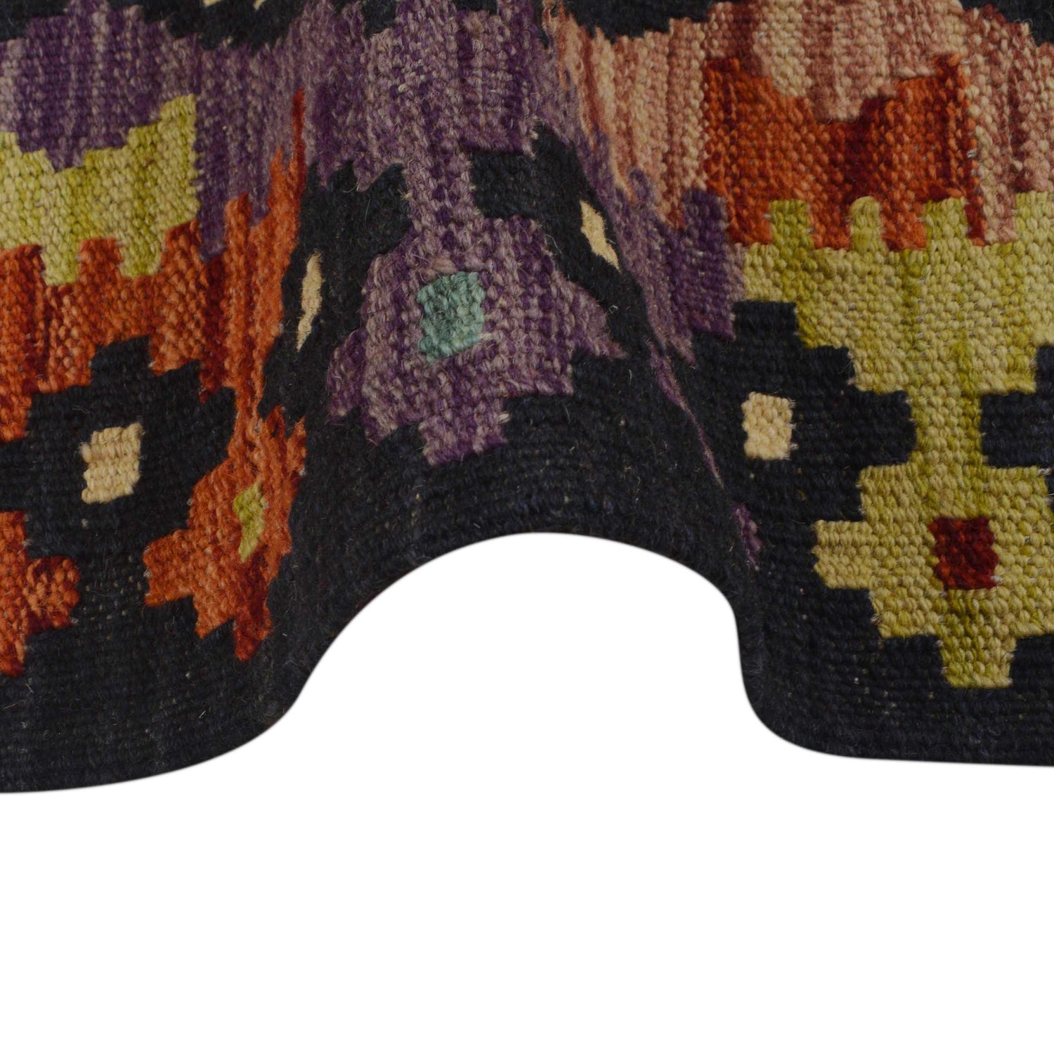 Hand Woven Wool Kelim 2' 6" x 3' 10" ft / 76 x 116 cm - No. P36240