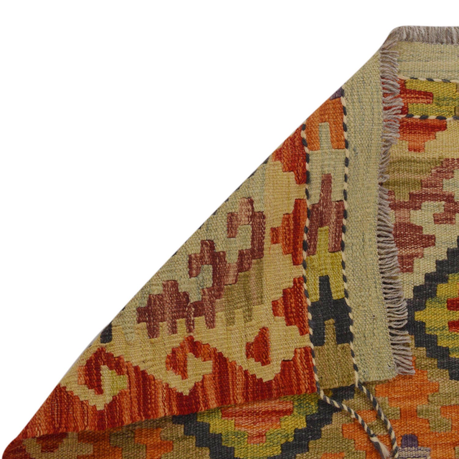 Handmade Vegetable Kilim 2' 9" x 4' 2" ft / 84 x 127 cm - No. P36249