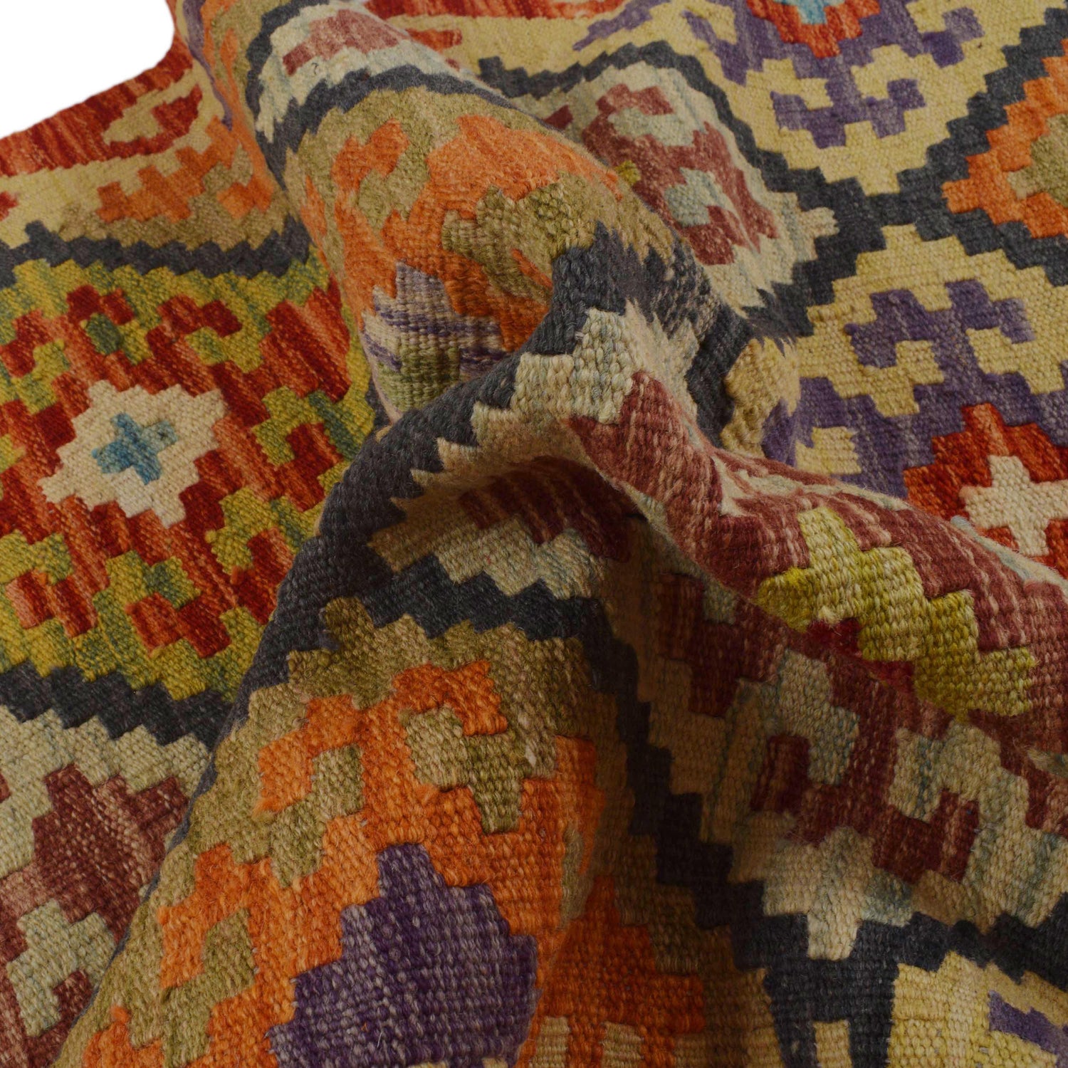 Handmade Vegetable Kilim 2' 9" x 4' 2" ft / 84 x 127 cm - No. P36249