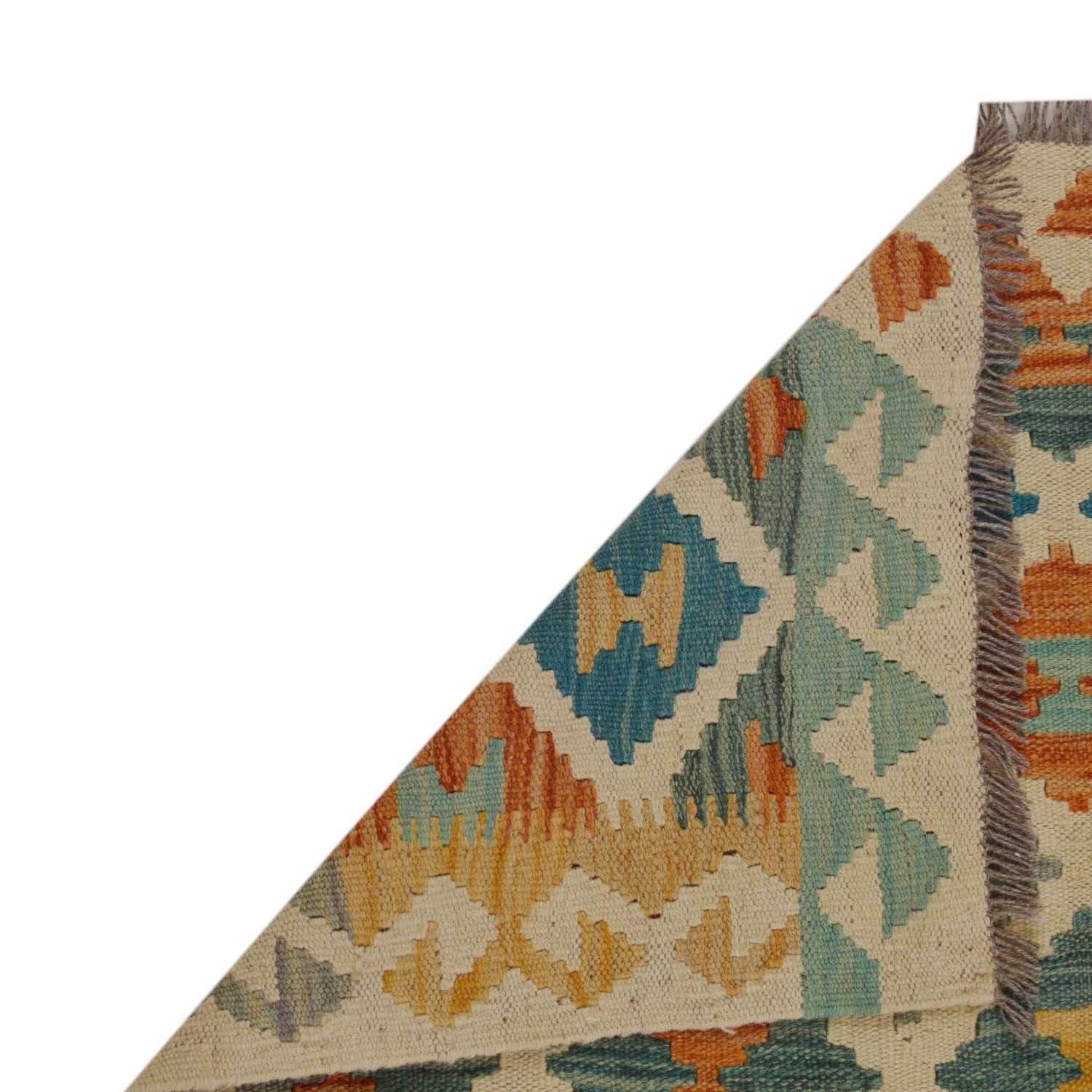 Hand Made Afghan Kilim 2' 6" x 3' 11" ft / 77 x 120 cm - No. P36254