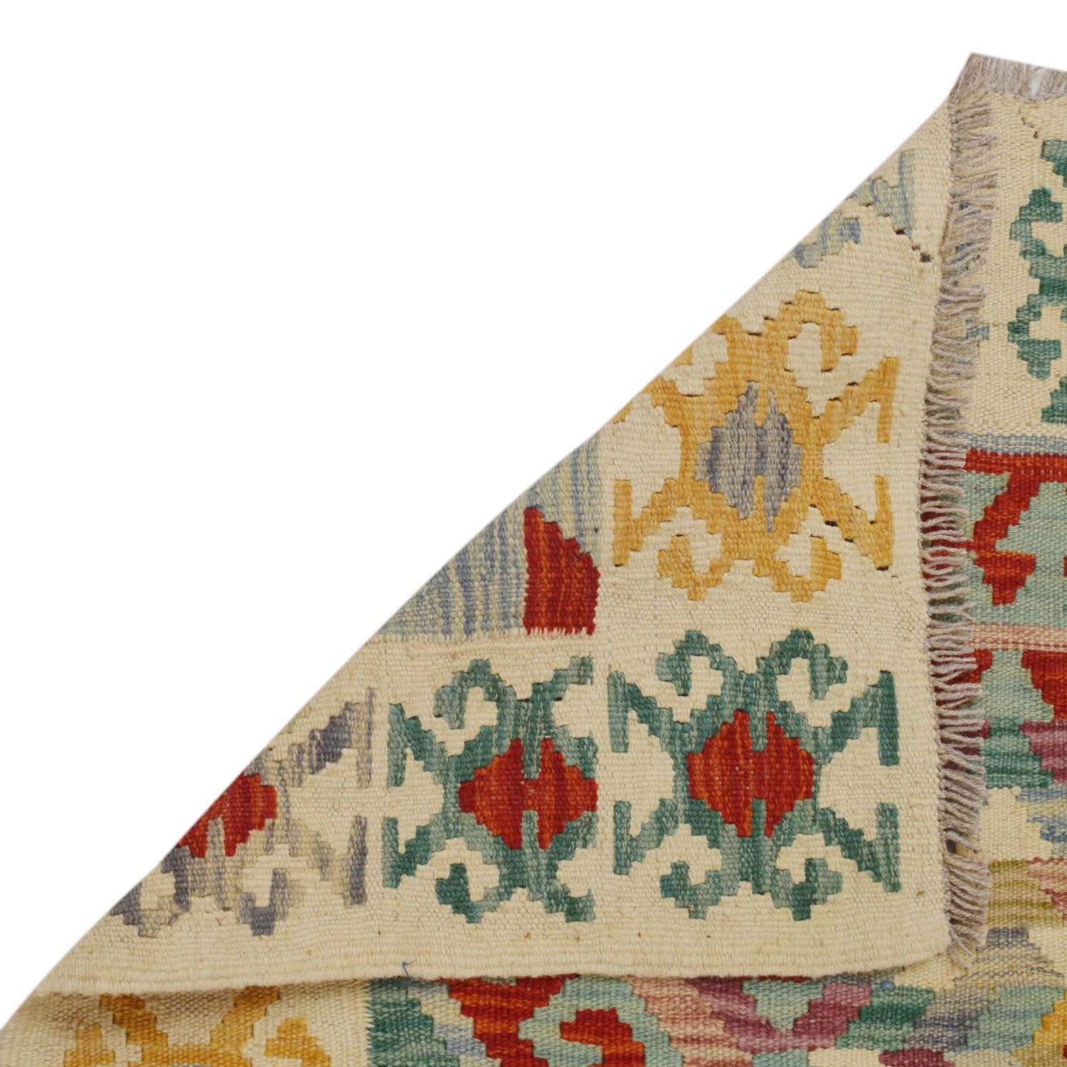Hand Made Afghan Kilim Runner 3' 2" x 9' 4" ft / 97 x 285 cm - No. P36258