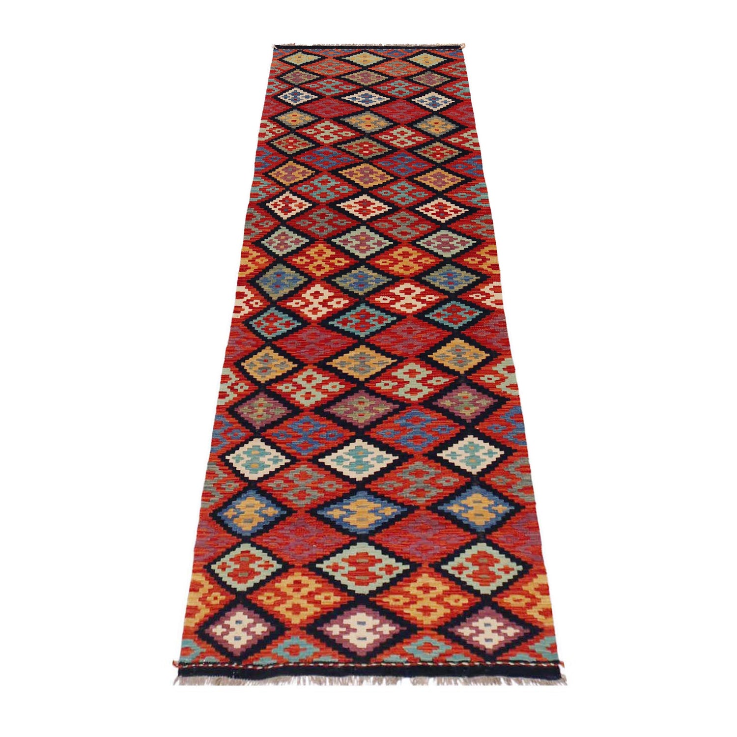 Long Kilim Runner 2' 9" x 10' 1" ft / 84 x 308 cm - No. P36259