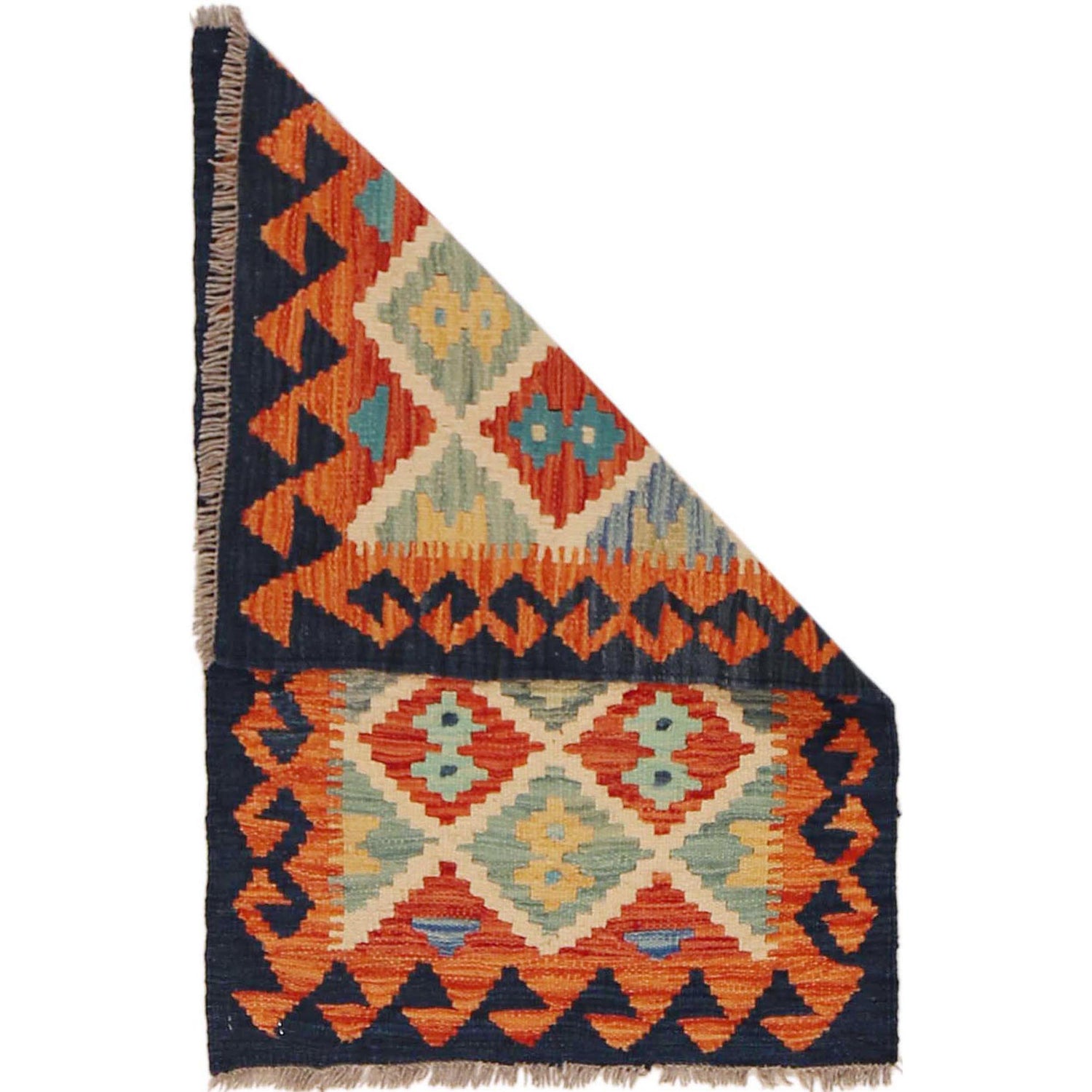 Handmade Vegetable Kilim 2' 0" x 3' 1" ft / 61 x 93 cm - No. P36287