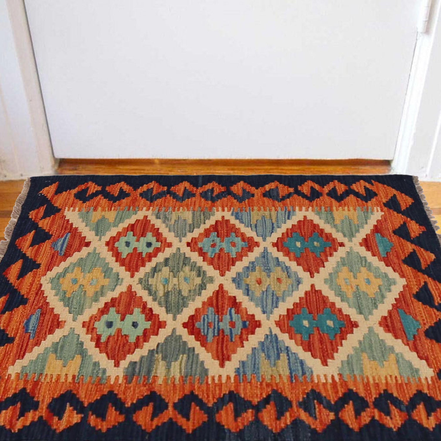 Handmade Vegetable Kilim 2' 0" x 3' 1" ft / 61 x 93 cm - No. P36287