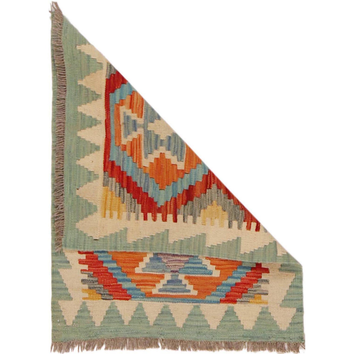 Handmade Vegetable Kilim 2' 0" x 2' 7" ft / 62 x 78 cm - No. P36311